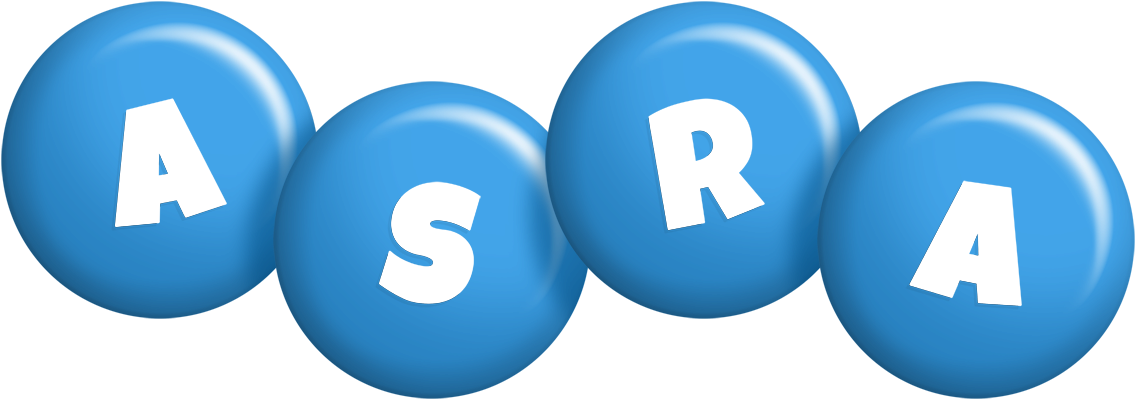 Asra candy-blue logo