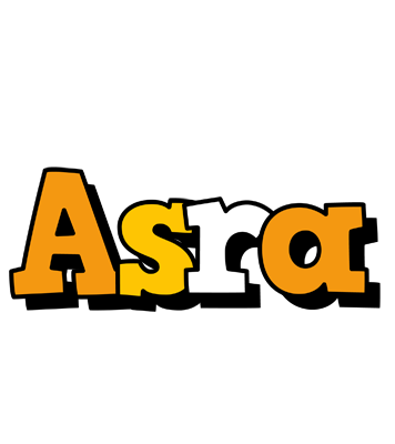 Asra cartoon logo