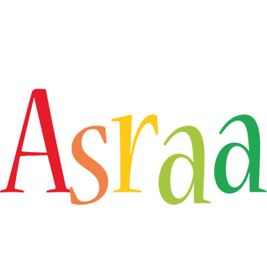 Asraa birthday logo