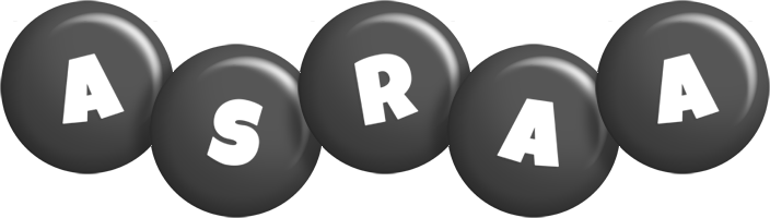 Asraa candy-black logo