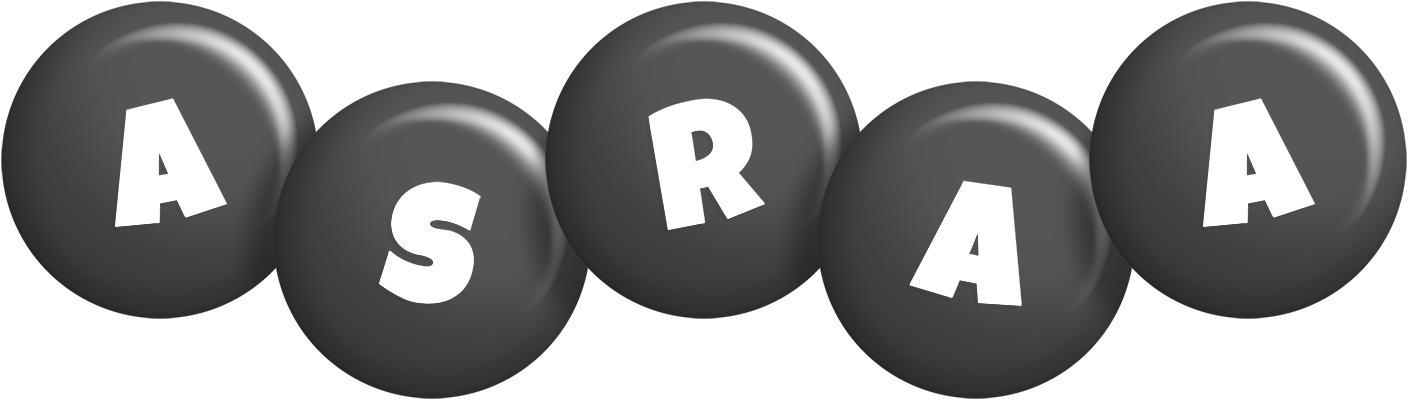 Asraa candy-black logo