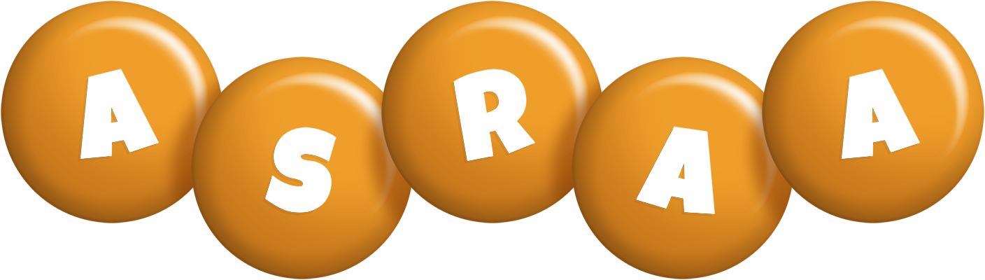 Asraa candy-orange logo