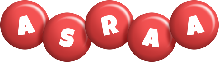 Asraa candy-red logo