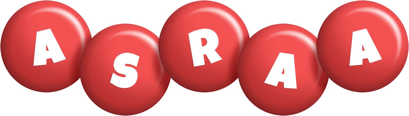 Asraa candy-red logo