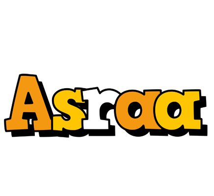 Asraa cartoon logo