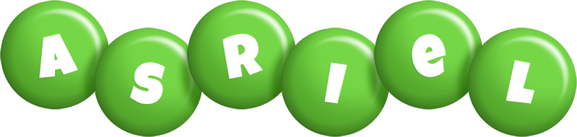 Asriel candy-green logo