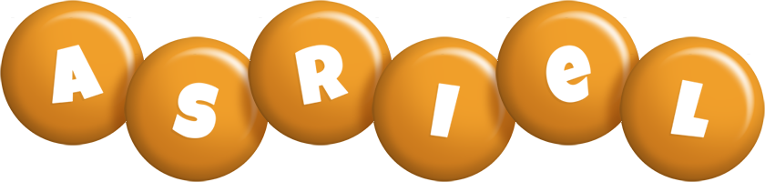 Asriel candy-orange logo