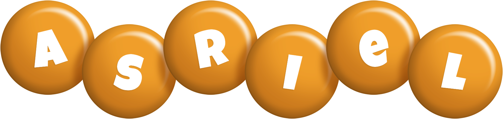 Asriel candy-orange logo