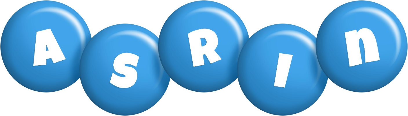 Asrin candy-blue logo