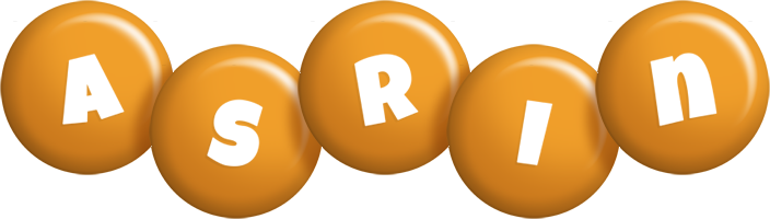 Asrin candy-orange logo