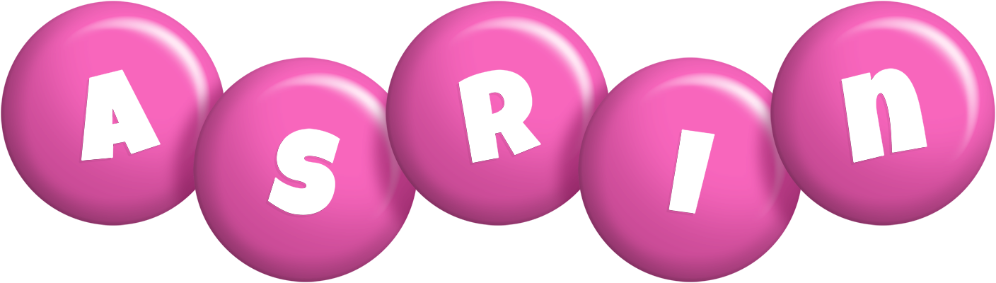 Asrin candy-pink logo