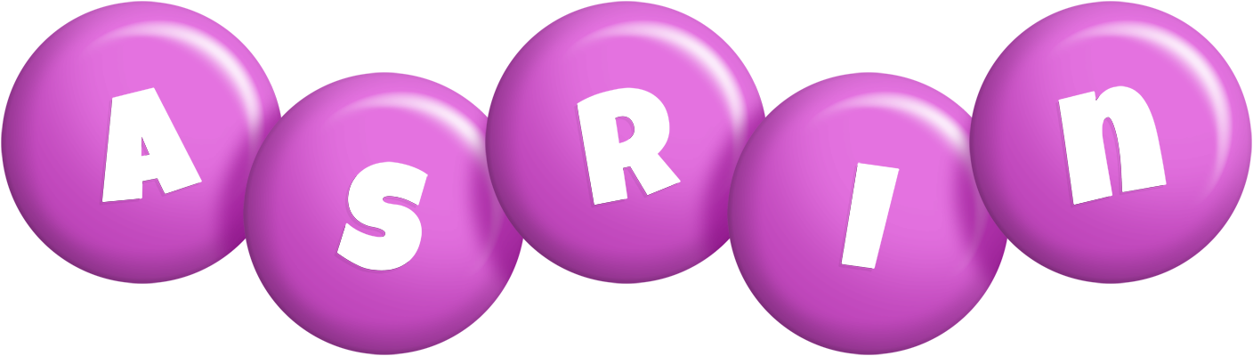 Asrin candy-purple logo