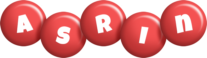 Asrin candy-red logo