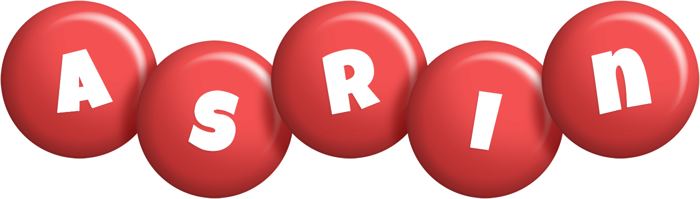 Asrin candy-red logo
