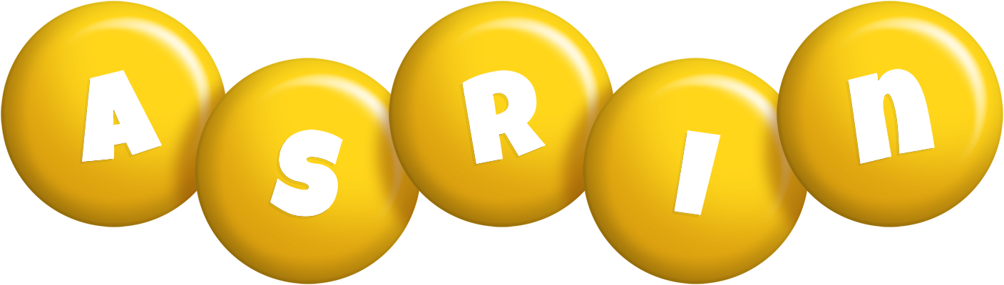 Asrin candy-yellow logo