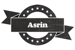 Asrin grunge logo