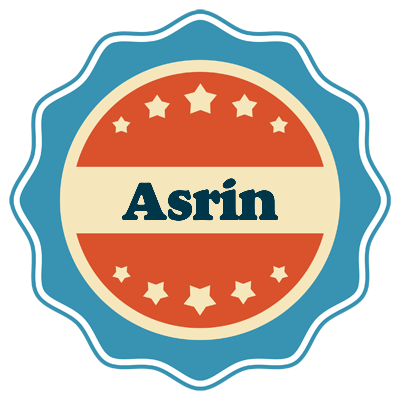 Asrin labels logo