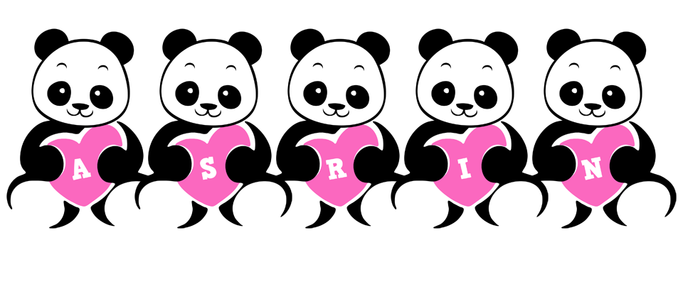 Asrin love-panda logo