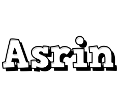 Asrin snowing logo