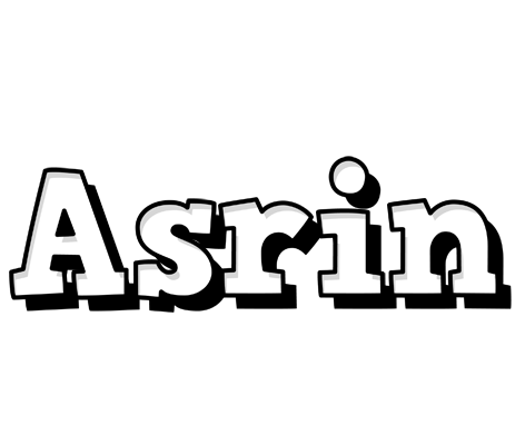 Asrin snowing logo