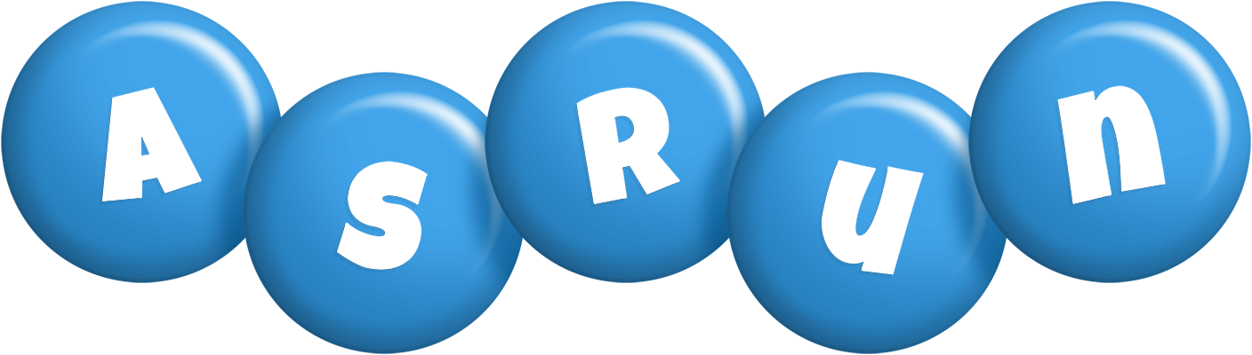 Asrun candy-blue logo