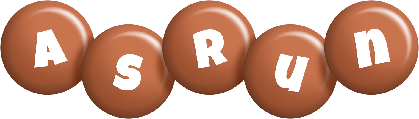 Asrun candy-brown logo