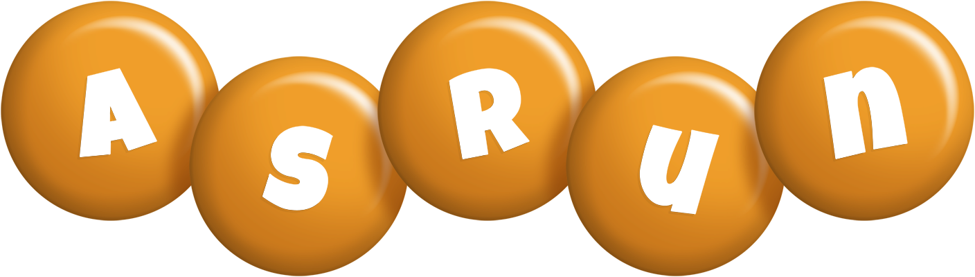 Asrun candy-orange logo