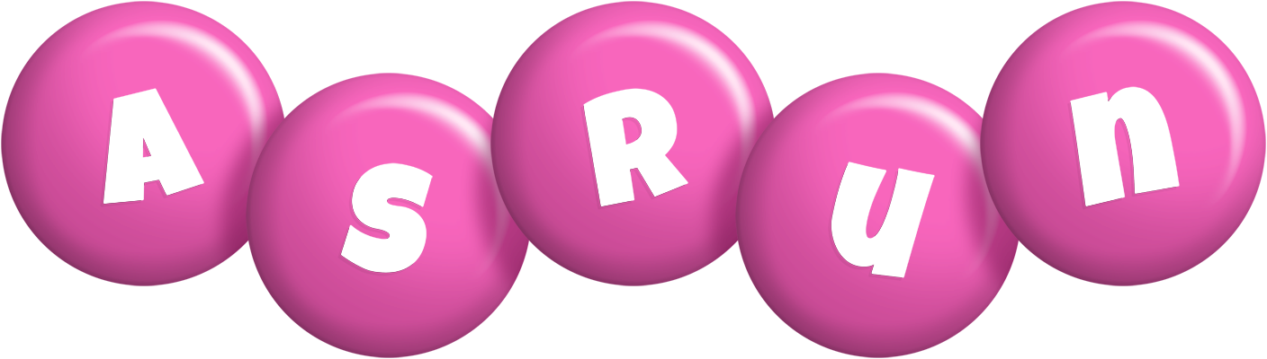 Asrun candy-pink logo