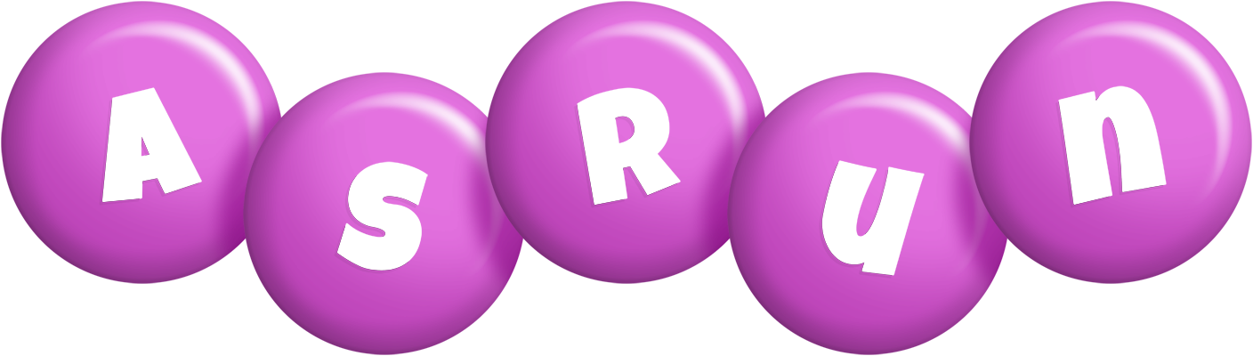 Asrun candy-purple logo