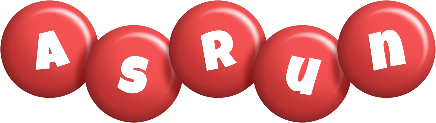 Asrun candy-red logo