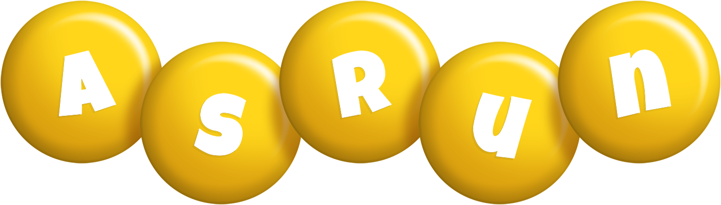 Asrun candy-yellow logo