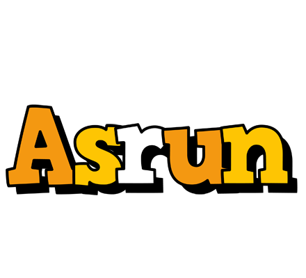 Asrun cartoon logo