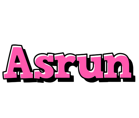 Asrun girlish logo