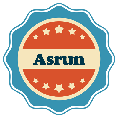 Asrun labels logo