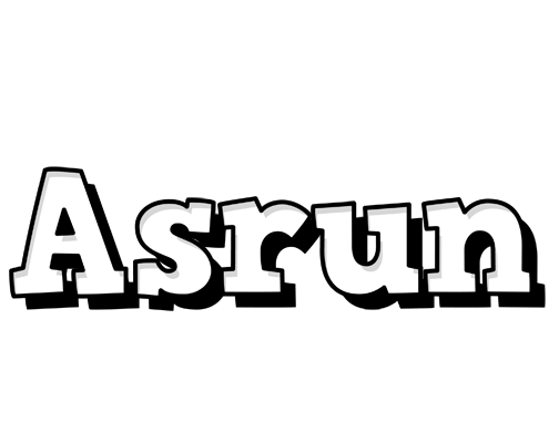 Asrun snowing logo