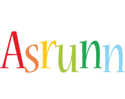 Asrunn birthday logo