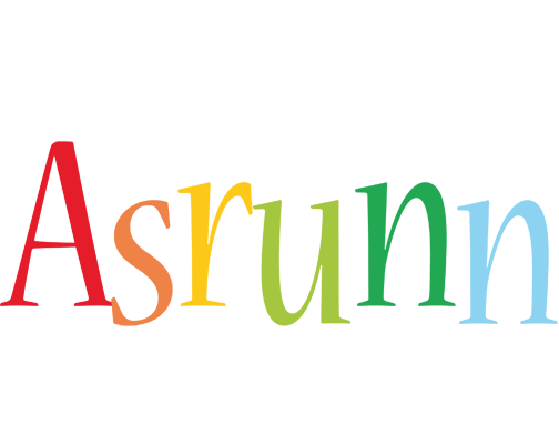 Asrunn birthday logo