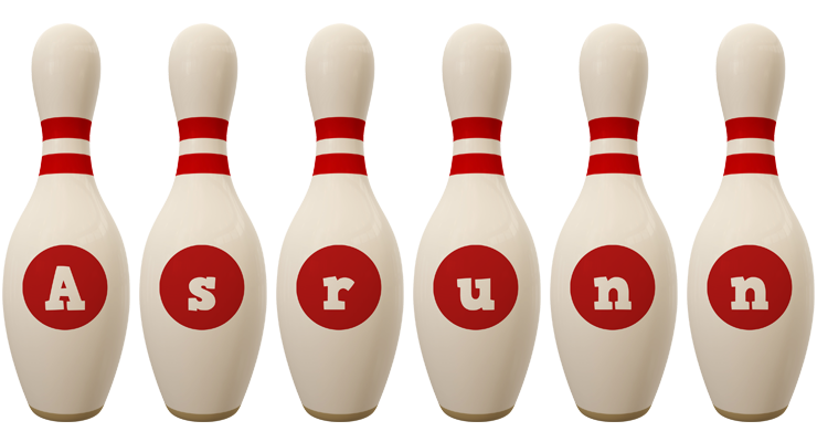 Asrunn bowling-pin logo