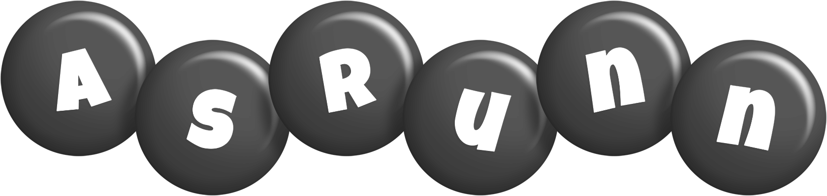 Asrunn candy-black logo