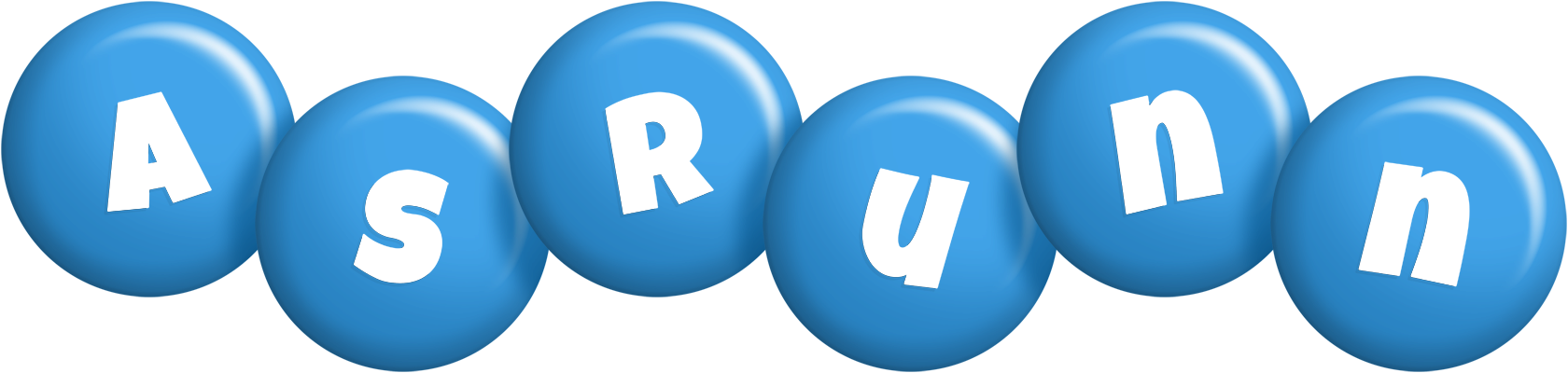 Asrunn candy-blue logo