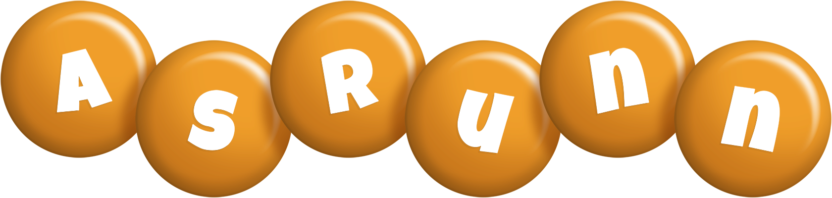 Asrunn candy-orange logo