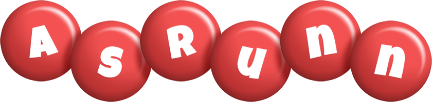 Asrunn candy-red logo