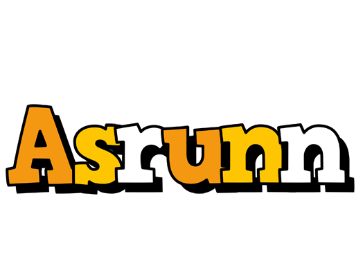 Asrunn cartoon logo