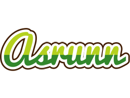 Asrunn golfing logo