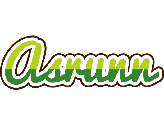 Asrunn golfing logo