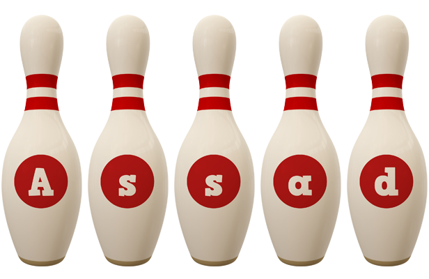Assad bowling-pin logo