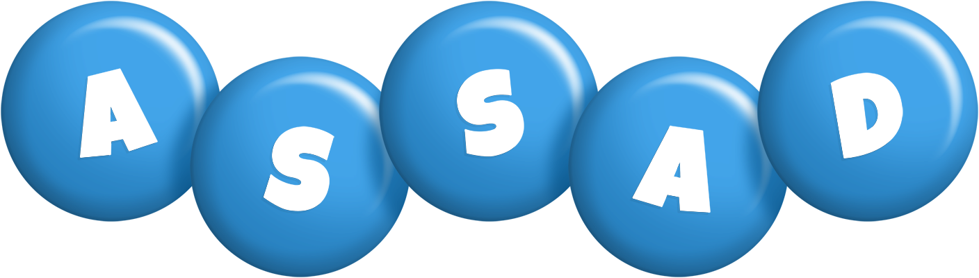 Assad candy-blue logo
