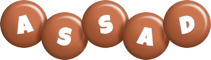 Assad candy-brown logo