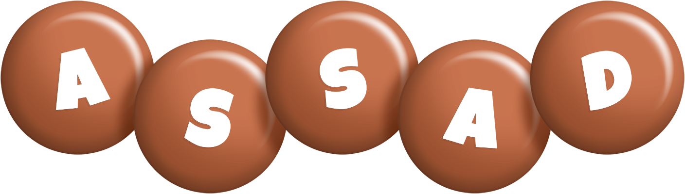 Assad candy-brown logo
