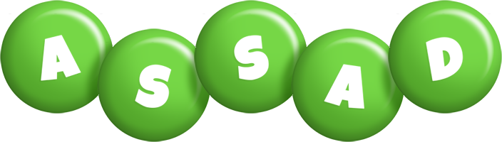 Assad candy-green logo